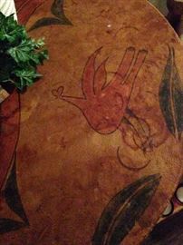 Hand painted table top