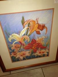 Framed lillies