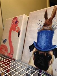 Whimsical animal art