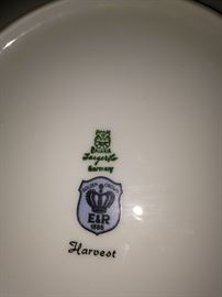 Bavarian "Harvest" salad/dessert plates