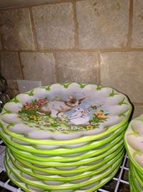 Precious bunny salad/dessert plates