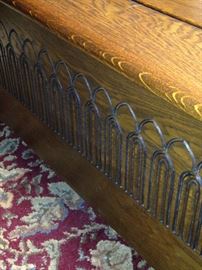 Detailed carving on the side