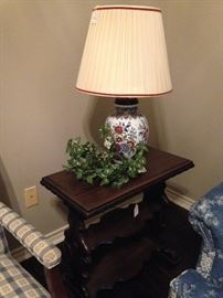 Another side table and lamp