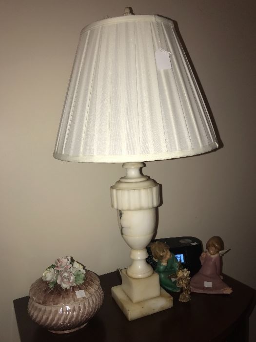Pair of Alabaster Lamps- Sunday Price $47.50