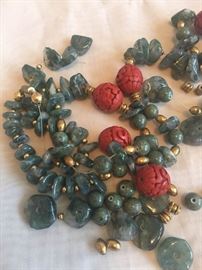 Jade and Precious Stone Necklace