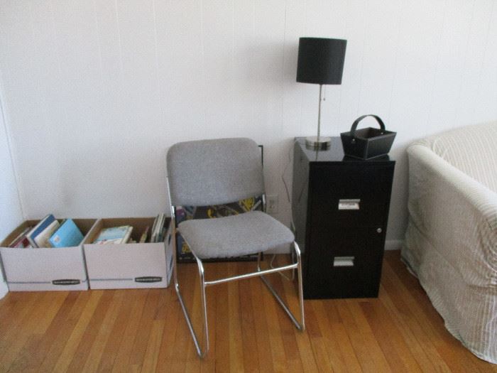 Chair & file cabinet