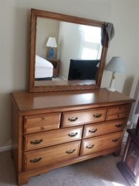 Solid wood dresser