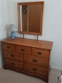 Solid wood dresser & nightstand