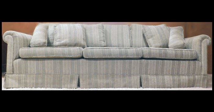 Three cushion sofa. 90" x 42" x 34"
