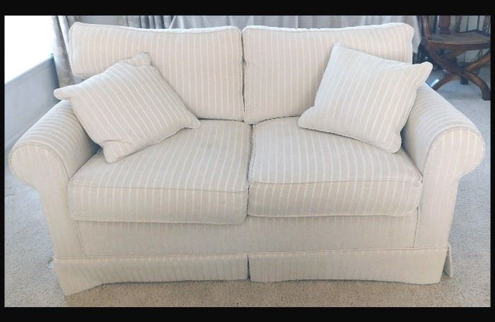 Two cushion loveseat 60" x 40" x 34". There are two of these. 