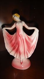 Art Deco Porcelain Lady Figurines 
