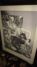 George Stavrinos, "The Letter" , All 4 pieces framed 
