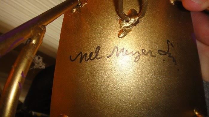 Nel Meyer Signed Iron Wall chairs 