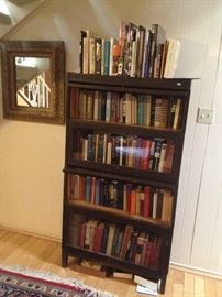Lawyers bookcase and old books