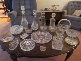 Various crystal items