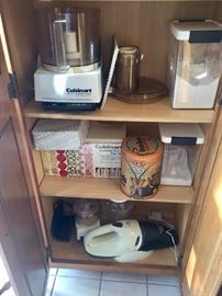Cuisinart and other kitchen appliances & tools.