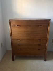 MCM John Stuart Janus walnut collection highboy (1 of 1)