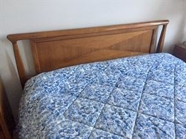 MCM John Stuart Janus walnut collection headboard