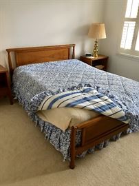 MCM John Stuart Janus walnut collection bed