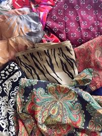 Silk designer scarves