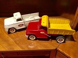 Buddy L and Tonka vintage trucks