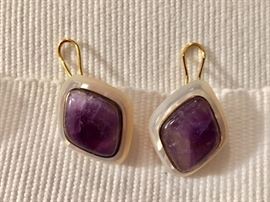 pierced earrings marked 925