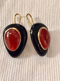 pierced earrings marked 925