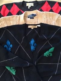 Sweaters from Laurel, Ralph Lauren Polo, vintage Perry Ellis