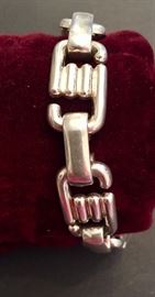 Christian Dior signed sterling bracelet.