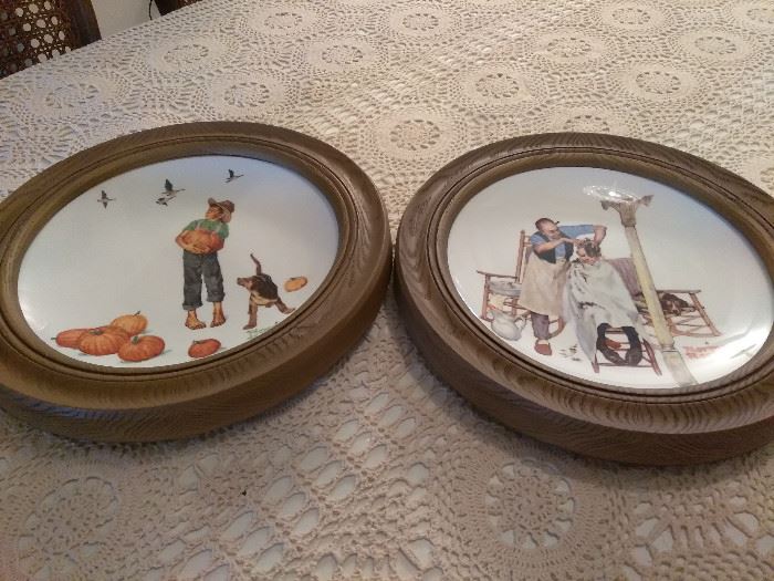  2 Framed Norman Rockwell Collector Plates  http://www.ctonlineauctions.com/detail.asp?id=696088
