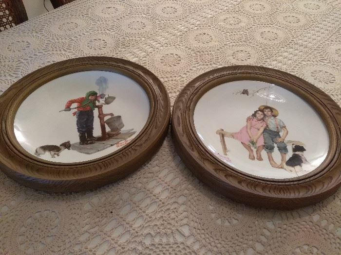  2 Framed Norman Rockwell Collector Plates  http://www.ctonlineauctions.com/detail.asp?id=696089