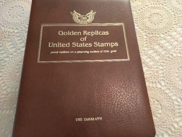  Golden Replicas of United States Stamps proof replicas  http://www.ctonlineauctions.com/detail.asp?id=696091