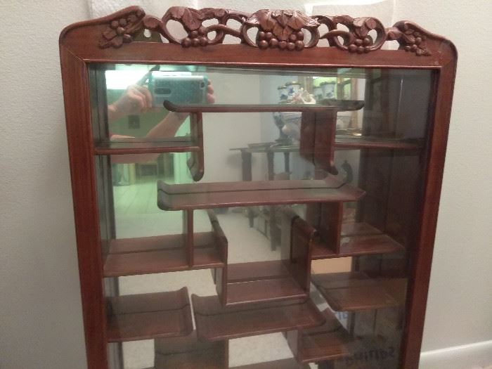  Wooden Shadowbox wall unit  http://www.ctonlineauctions.com/detail.asp?id=696780