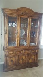 $175    China cabinet    measures 6'8"H x 4'W x 14"D