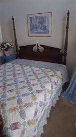 $175    Full size poster bed