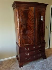 Baker Signed Vintage Traditional Mahogany Armoire, TV Console ==> ONLY $1,250