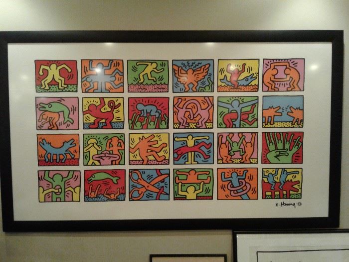Keith Haring poster 80 inches wide