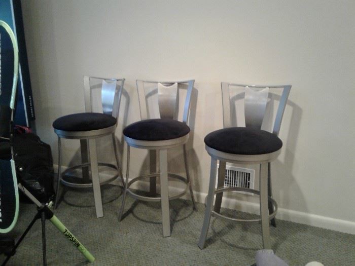 These steel counter height stools purchased from a design house. Greatly reduced!!!!