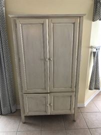 white wash armoire