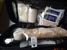 Contents of first aid kit.