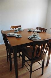 Bar Height table with 4 chairs