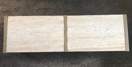 What centuryTravertine coffee table