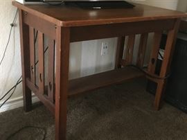 Oak mission style desk