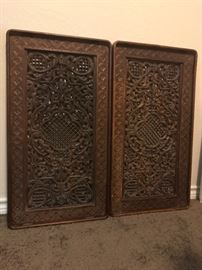 Large carved panels
