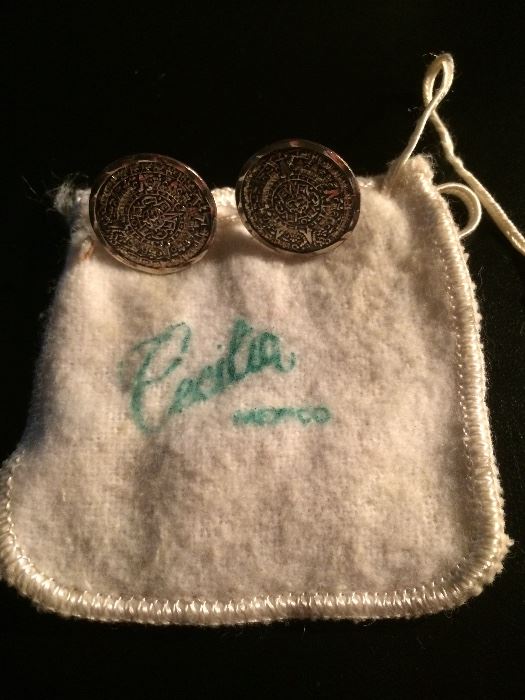 Sterling cuff links Mexico