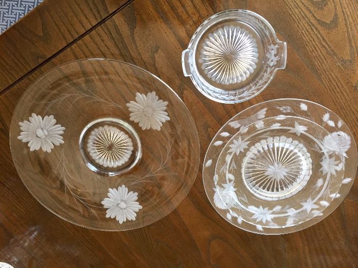 Depression glass - Heisey and others