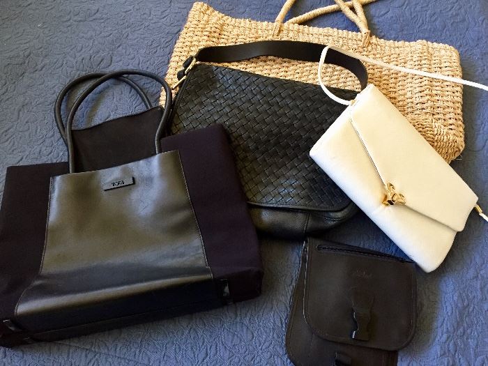 Handbags, including Tumi and Cole Haan