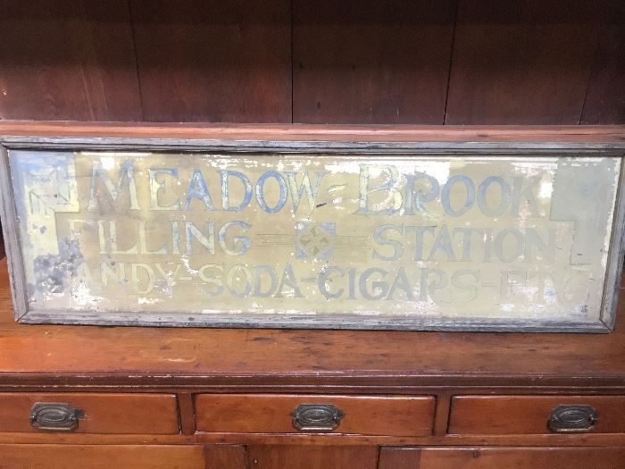 Great MEADOWBROOK FILLING STATION sign