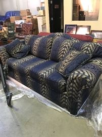 Clean upholstered sofa