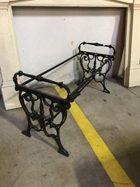 Iron bench frame